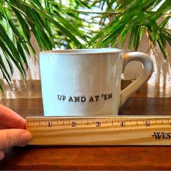 HEARTH & HAND™ Stoneware Mug - “Up And At ’Em” - Picture 8 of 9